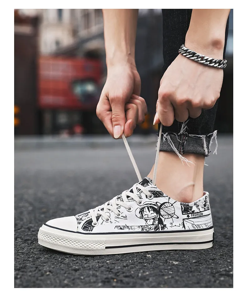 Men's Shoes Cartoon High-Top Sneakers