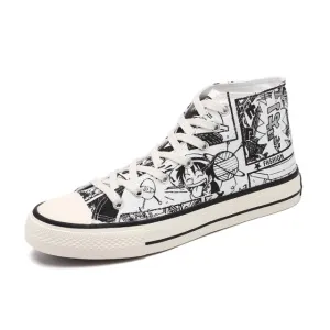 Men's Shoes Cartoon High-Top Sneakers