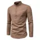 Men's' Solid Color Long-Sleeve Business Shirt