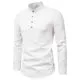 Men's' Solid Color Long-Sleeve Business Shirt