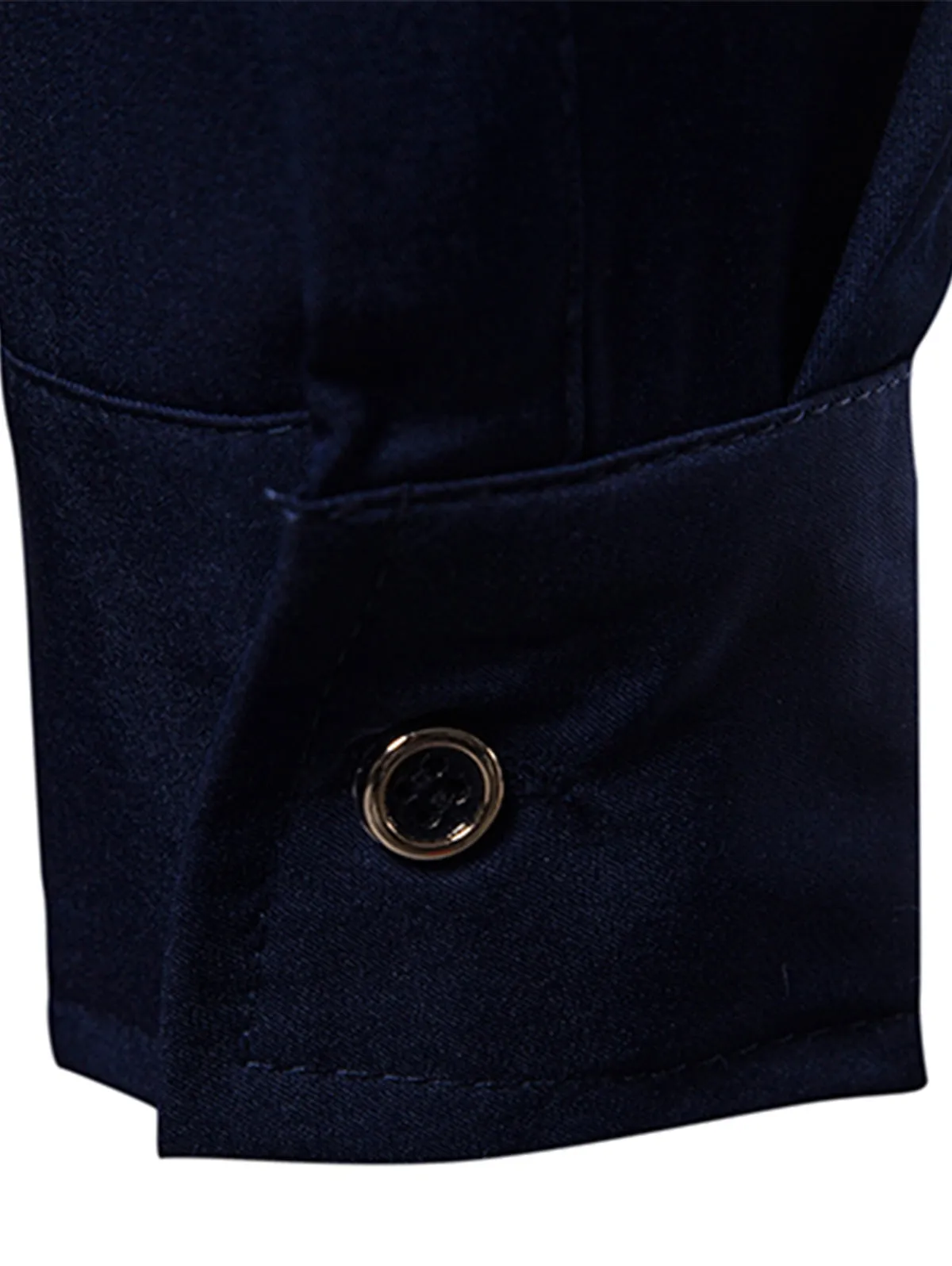 Men's Turndown Collar Embroidered Design Slim Fit Shirt