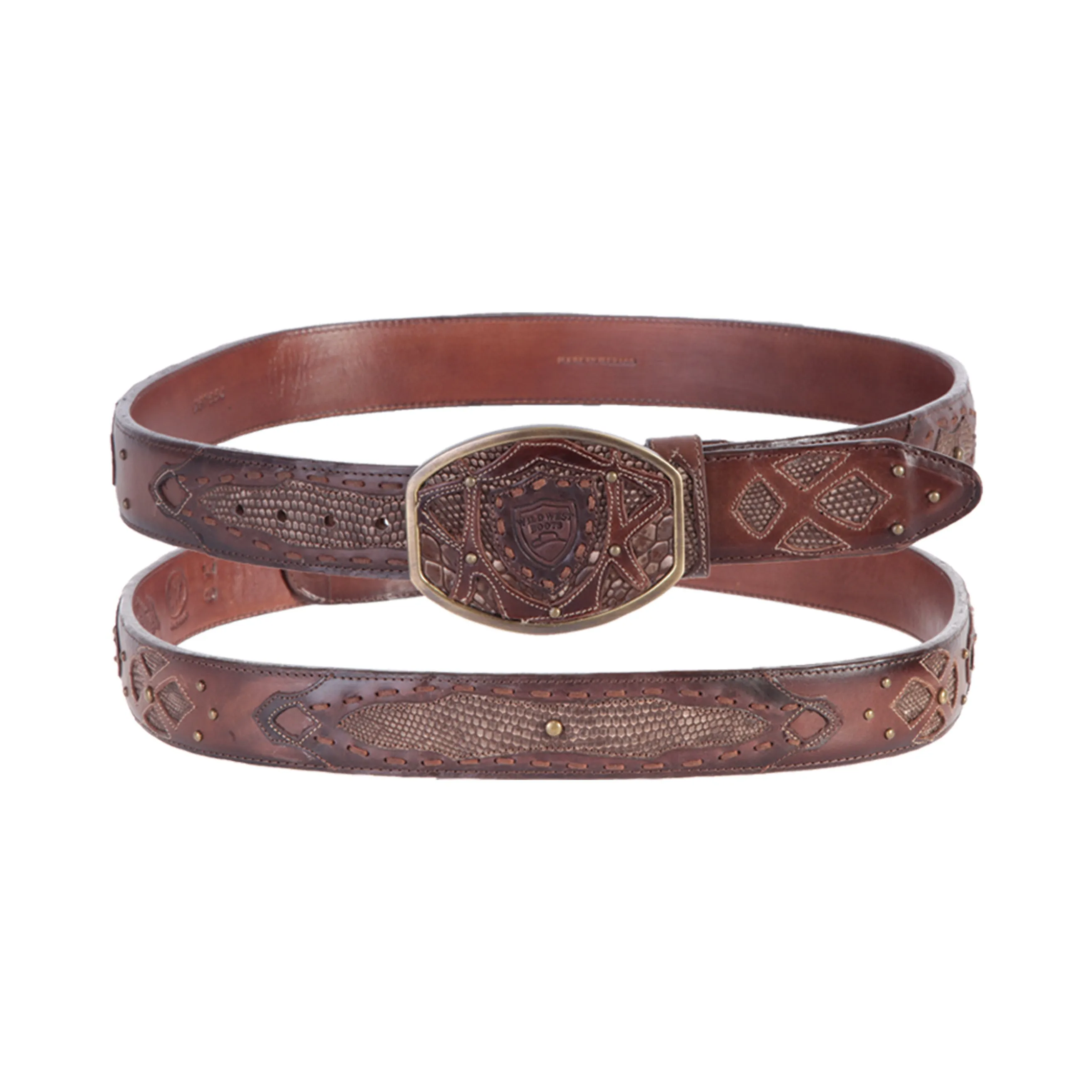 Men's Wild West Teju Lizard Belt