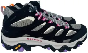 Merrell Women's Moab 3 Mid Waterproof Hiking Boot - Black/Orchid: Dry feet guaranteed!