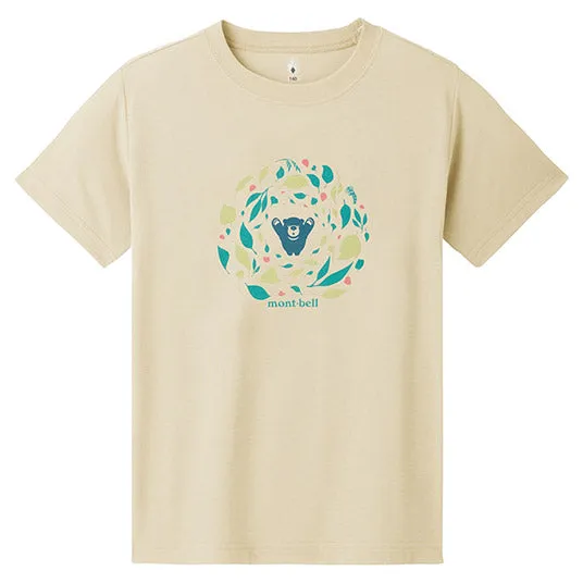MONTBELL KID'S  WICKRON TEE LEAF DANCE