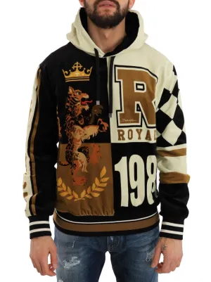 Multicolor Cotton Pullover Hooded Sweater