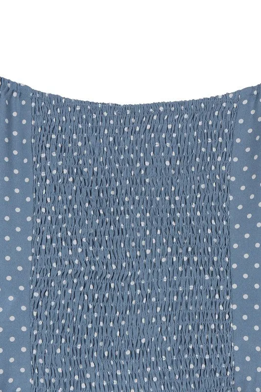 MY BLUE HEAVEN LONG SLEEVE CROP TOP
