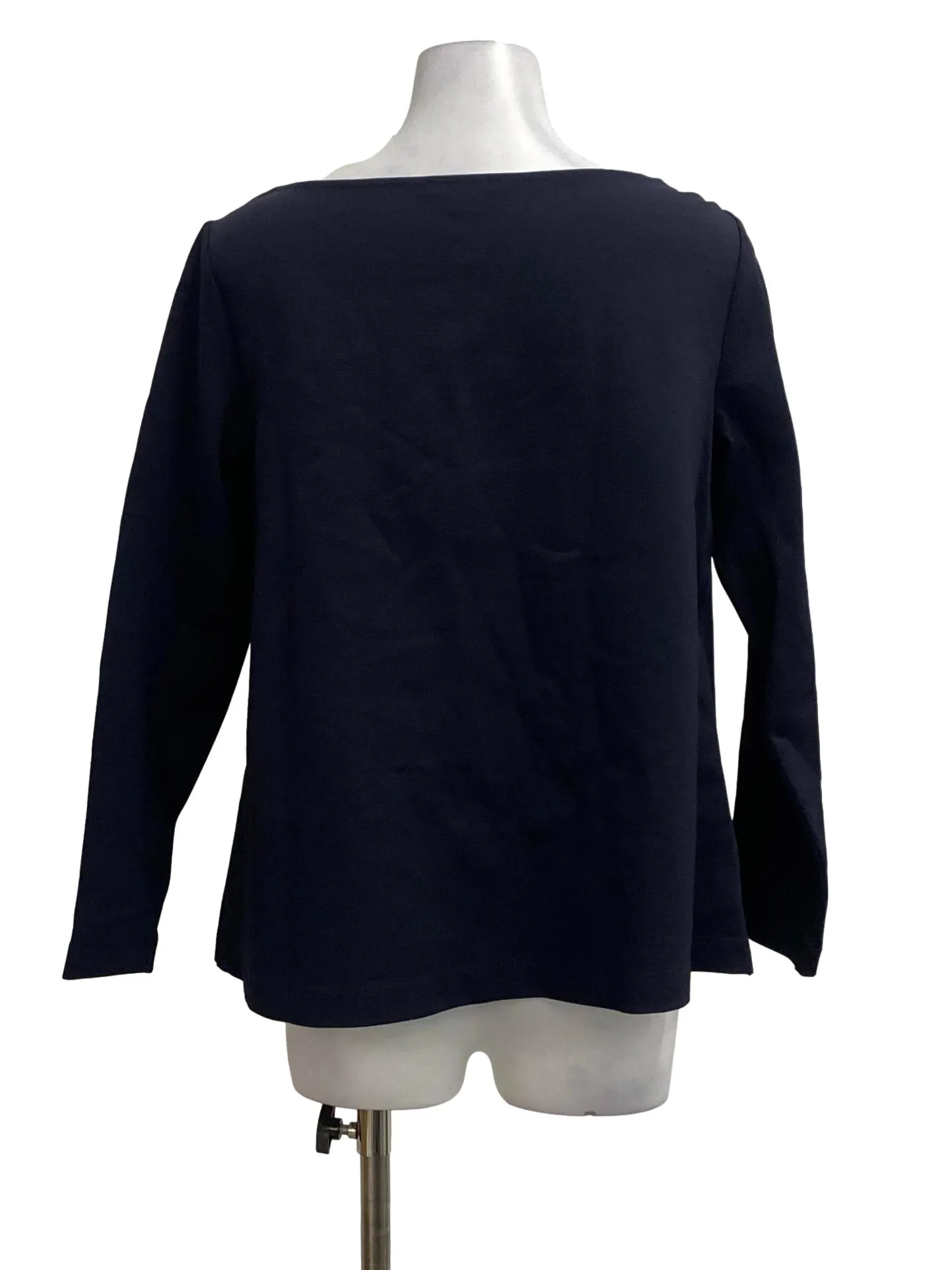 Navy Blue Long Sleeved Blouse