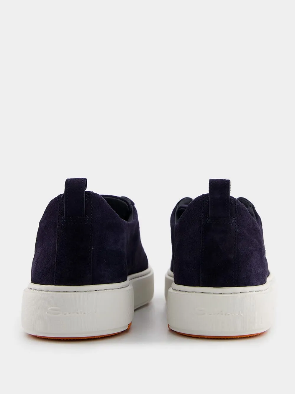 Navy Slip-On Suede Sneakers