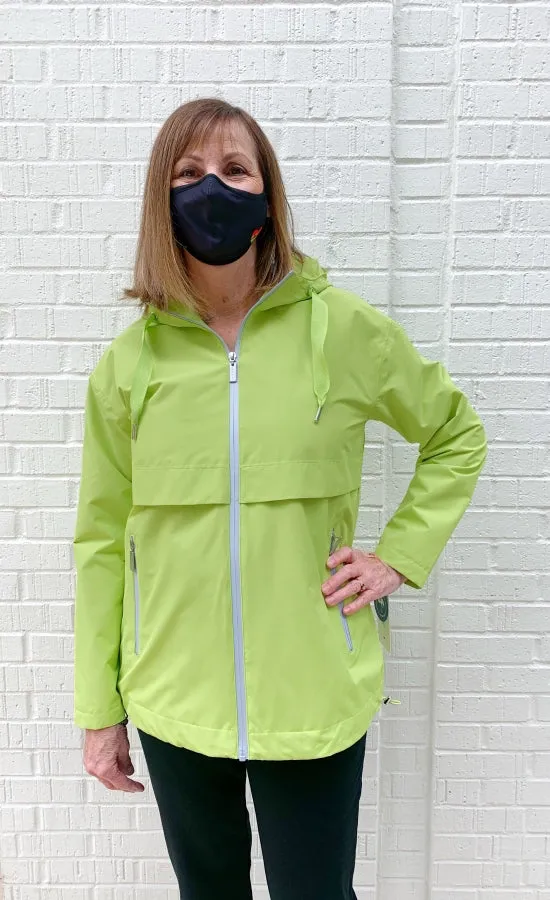 Nikki Jones Lime Magic Print Rain Jacket