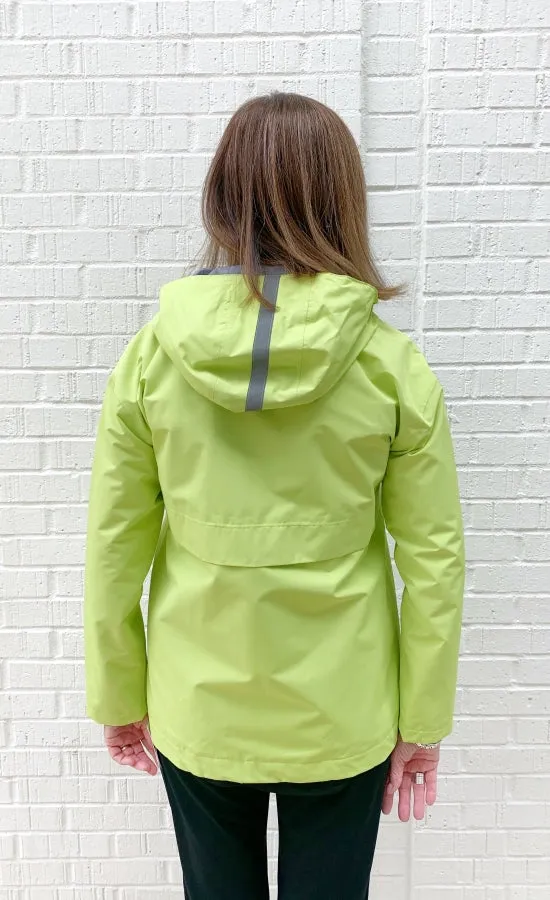 Nikki Jones Lime Magic Print Rain Jacket