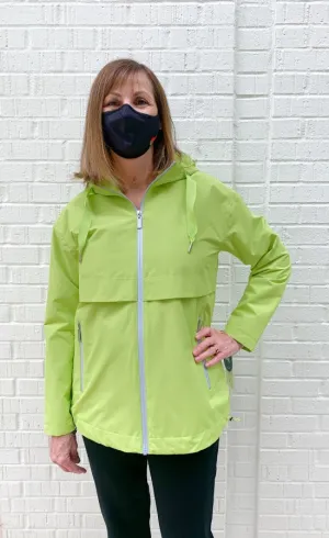 Nikki Jones Lime Magic Print Rain Jacket