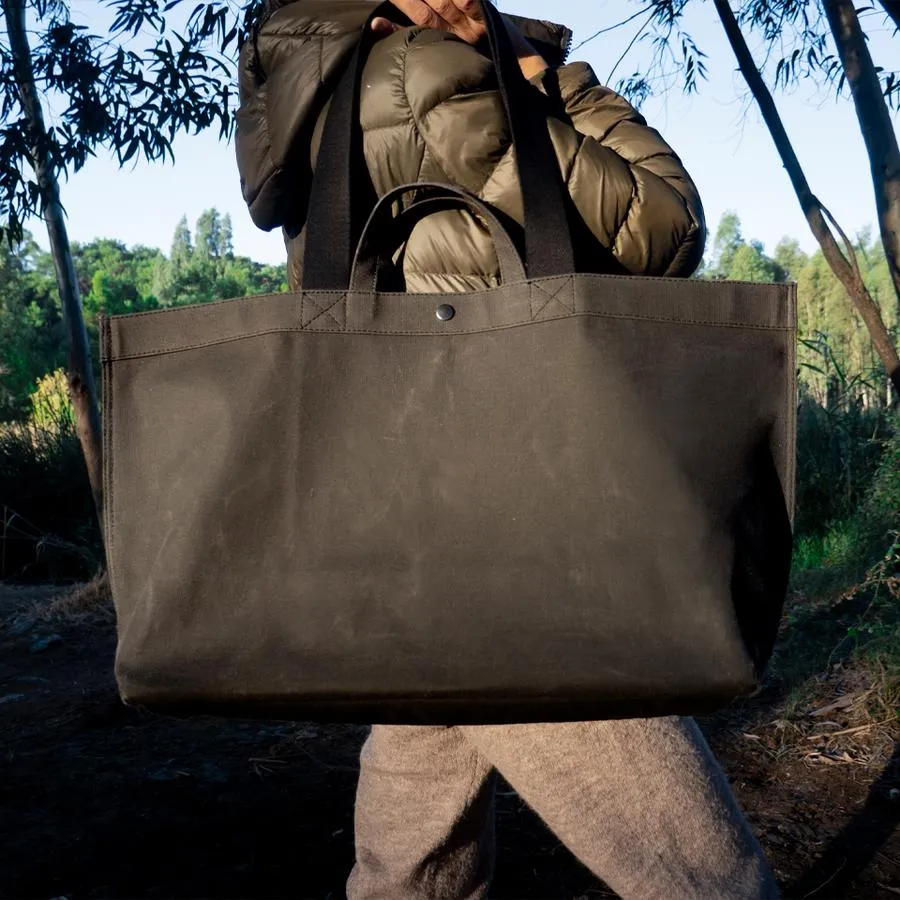 No. 205 Xlarge Tote Charcoal (Reversible)
