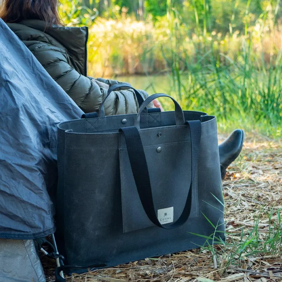No. 205 Xlarge Tote Charcoal (Reversible)