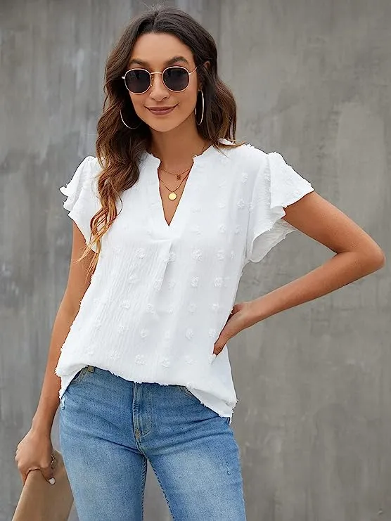noabat Womens V Neck Tops