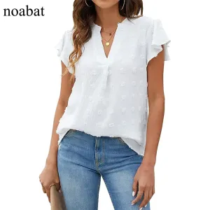 noabat Womens V Neck Tops