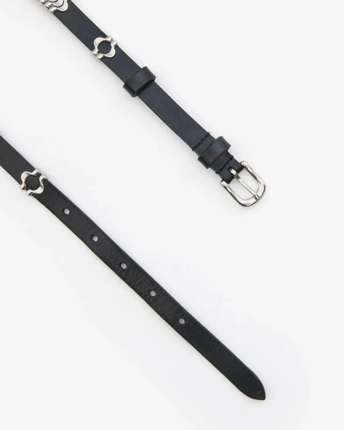 Odena Belt in Black/Silver
