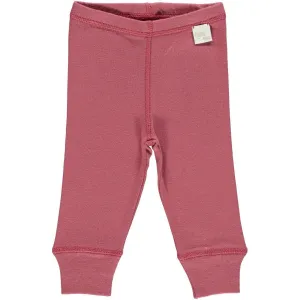 Organic Cotton Leggings in Maroon