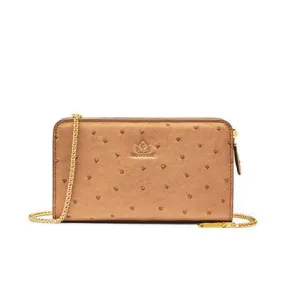 Ostrich Leather Shoulder Bag