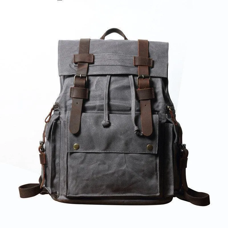 Outdoor Waterproof Crazy Horse Leather Women's Hiking Bag