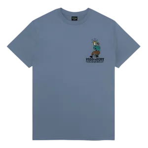 Passport Wine Em' Tee 'Stone wash Blue'