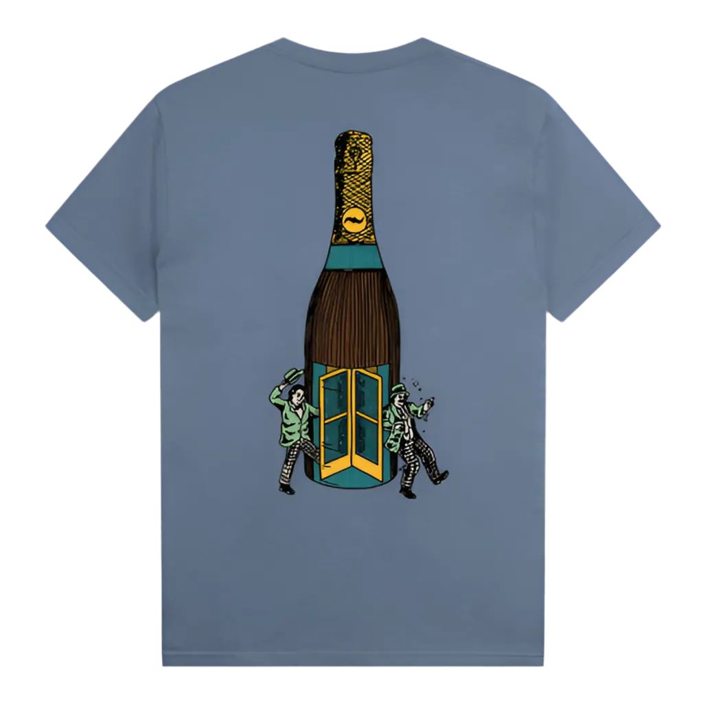 Passport Wine Em' Tee 'Stone wash Blue'