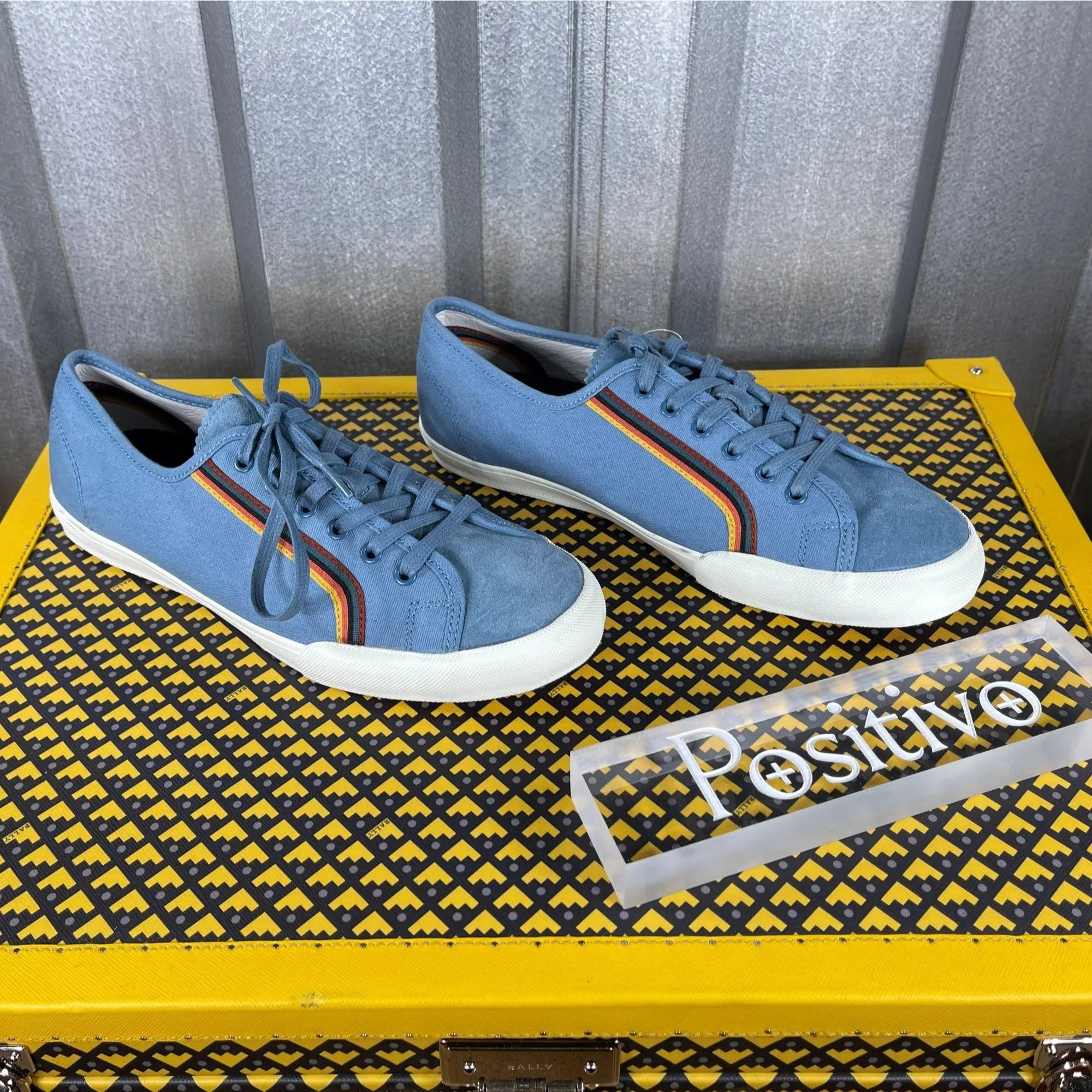 Paul Smith NEL05 Nelson Blue Sneakers DISPLAY