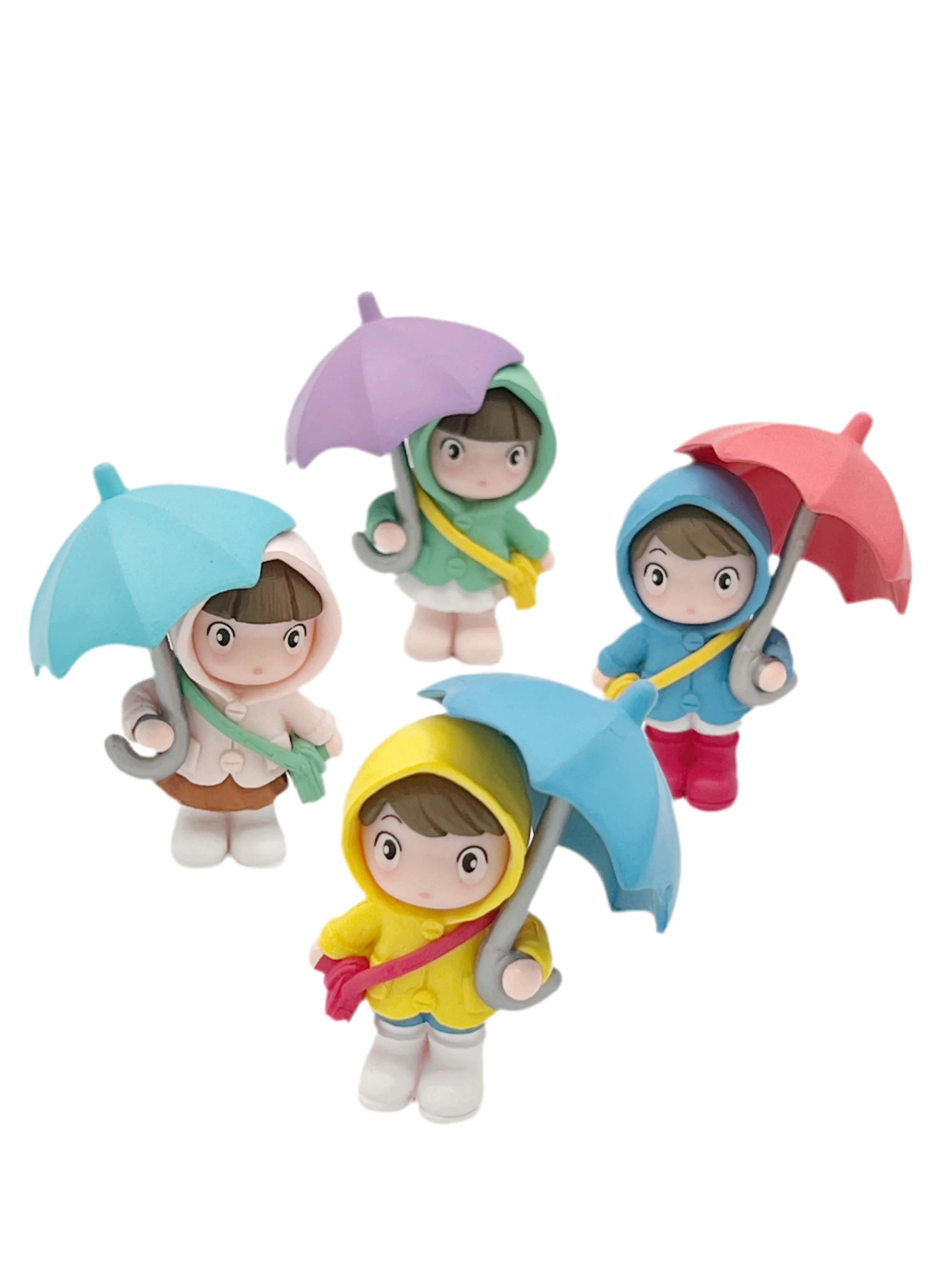 People with umbrellas