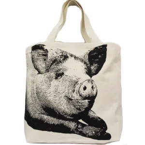 Pig Head Tote Bag Large