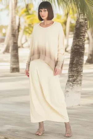 Pima Cotton Ombre Crewneck Sweater