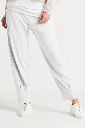 Pima Cotton Pinched Pleat Pants