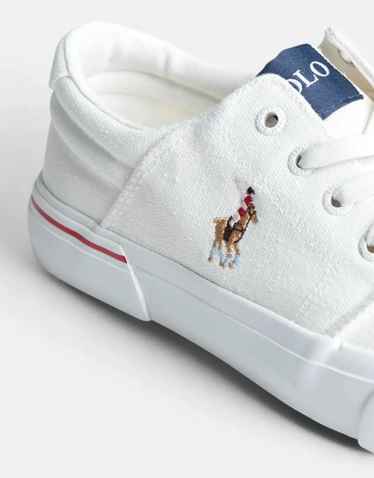 Polo Classic Canvas Mens Sneaker White