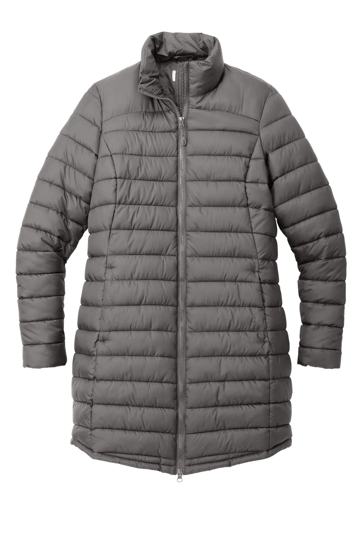 Port Authority Women's Horizon Puffy Long Jacket L365 Deep Smoke
