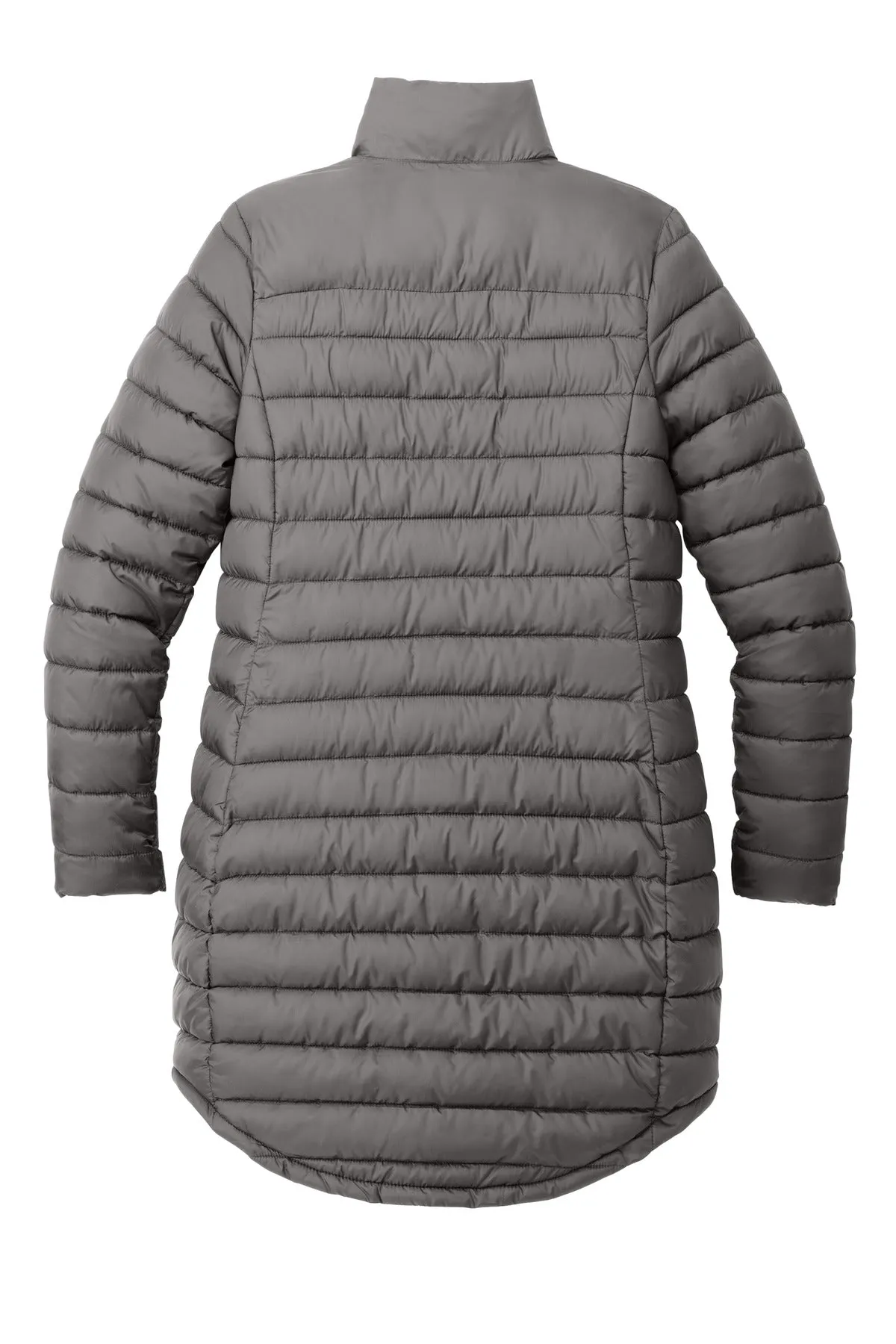 Port Authority Women's Horizon Puffy Long Jacket L365 Deep Smoke