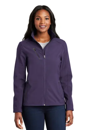 Port Authority Women's Welded Soft Shell Jacket. L324 Posh Purple