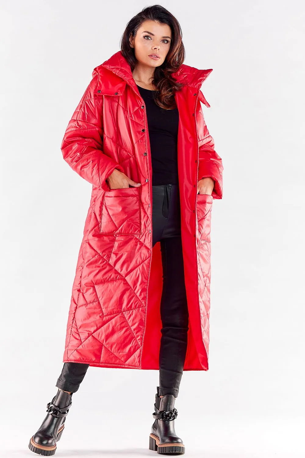 Quilted Oversized Long Coat