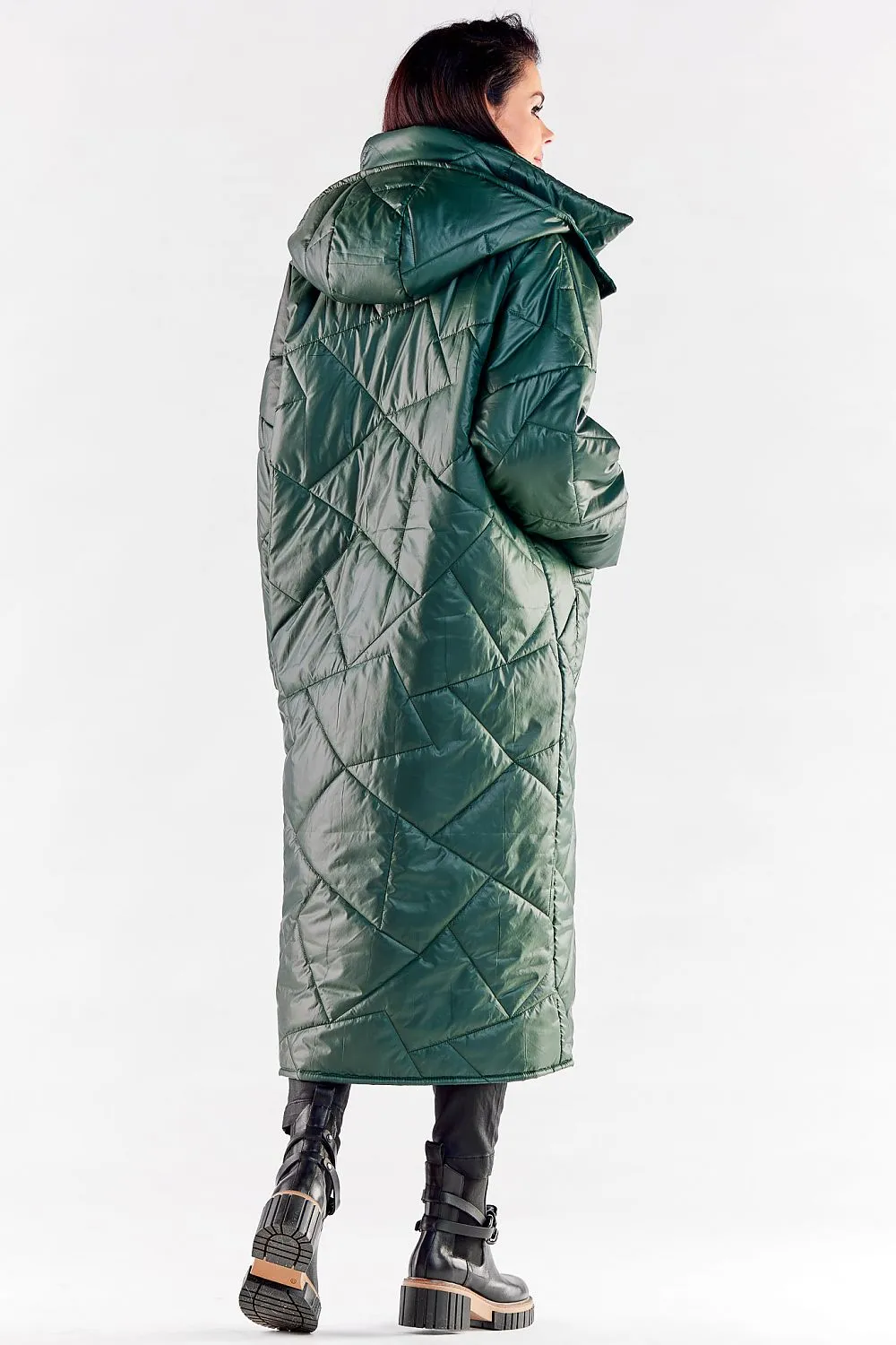 Quilted Oversized Long Coat