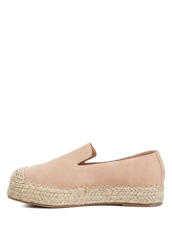 Rag & Co Ellerie Suede Flatform Heel Espadrilles