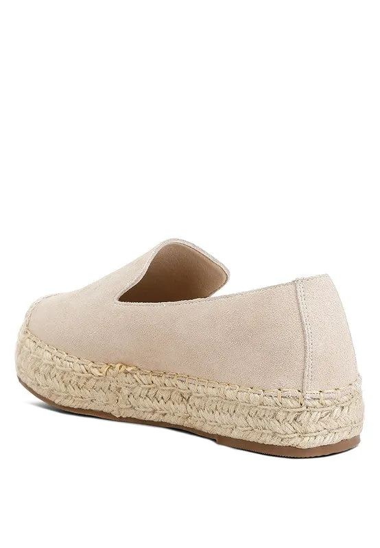 Rag & Co Ellerie Suede Flatform Heel Espadrilles