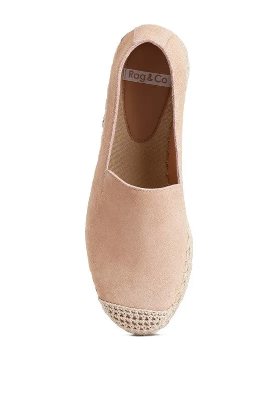 Rag & Co Ellerie Suede Flatform Heel Espadrilles