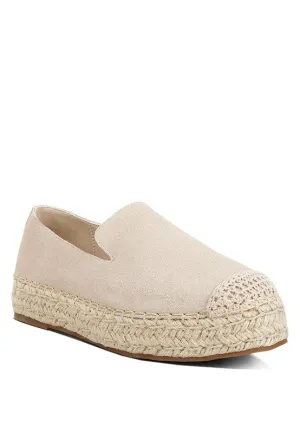 Rag & Co Ellerie Suede Flatform Heel Espadrilles