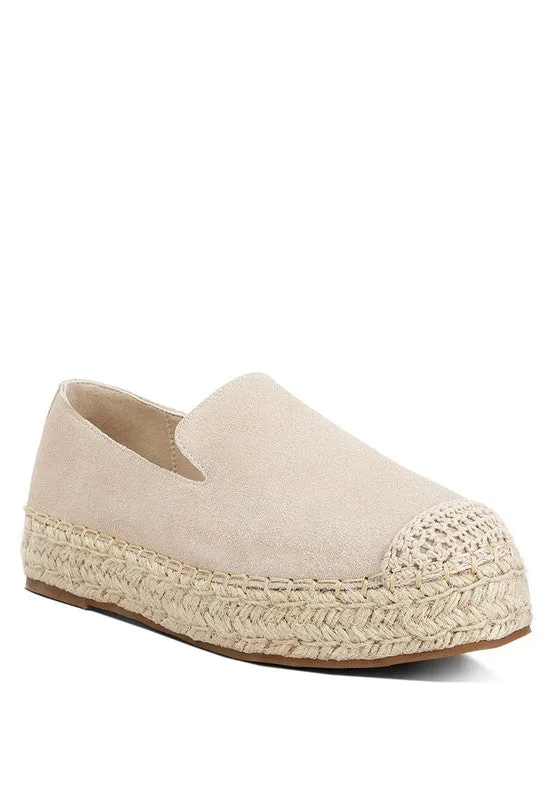 Rag & Co Ellerie Suede Flatform Heel Espadrilles
