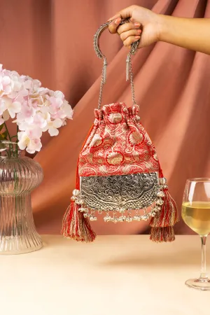 Red Brocade Bliss Bag