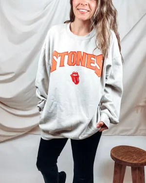 Rolling Stones Arch Sand Thrifted Sweatshirt