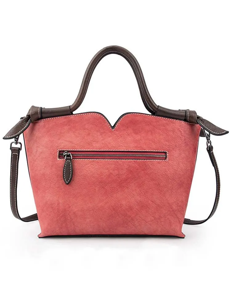 Rose & Butterfly Leather Tote