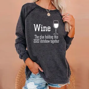 Round Neck Floral Printed T-Shirts Blouses Sweatshirts