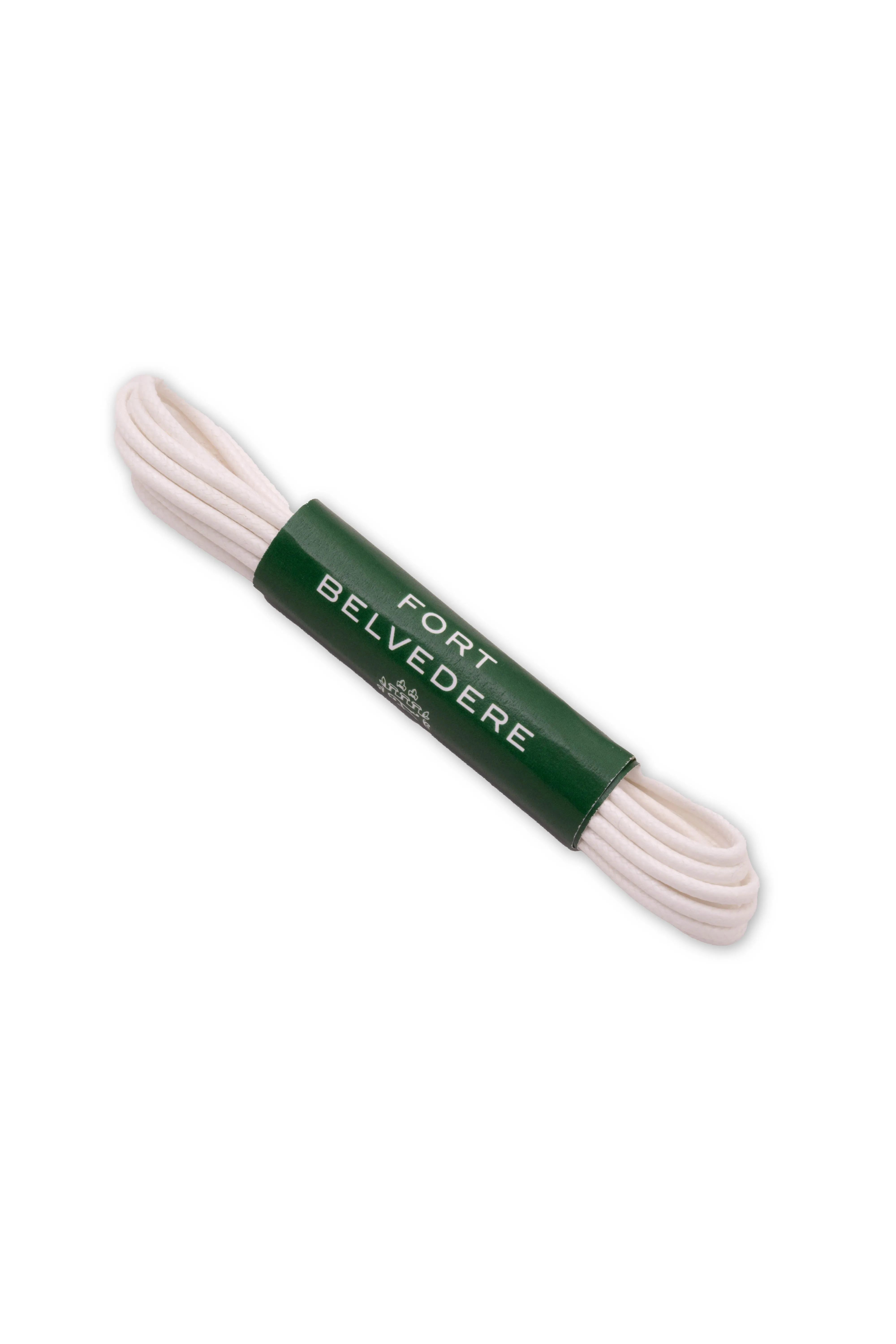 Round White Waxed Cotton Shoelaces