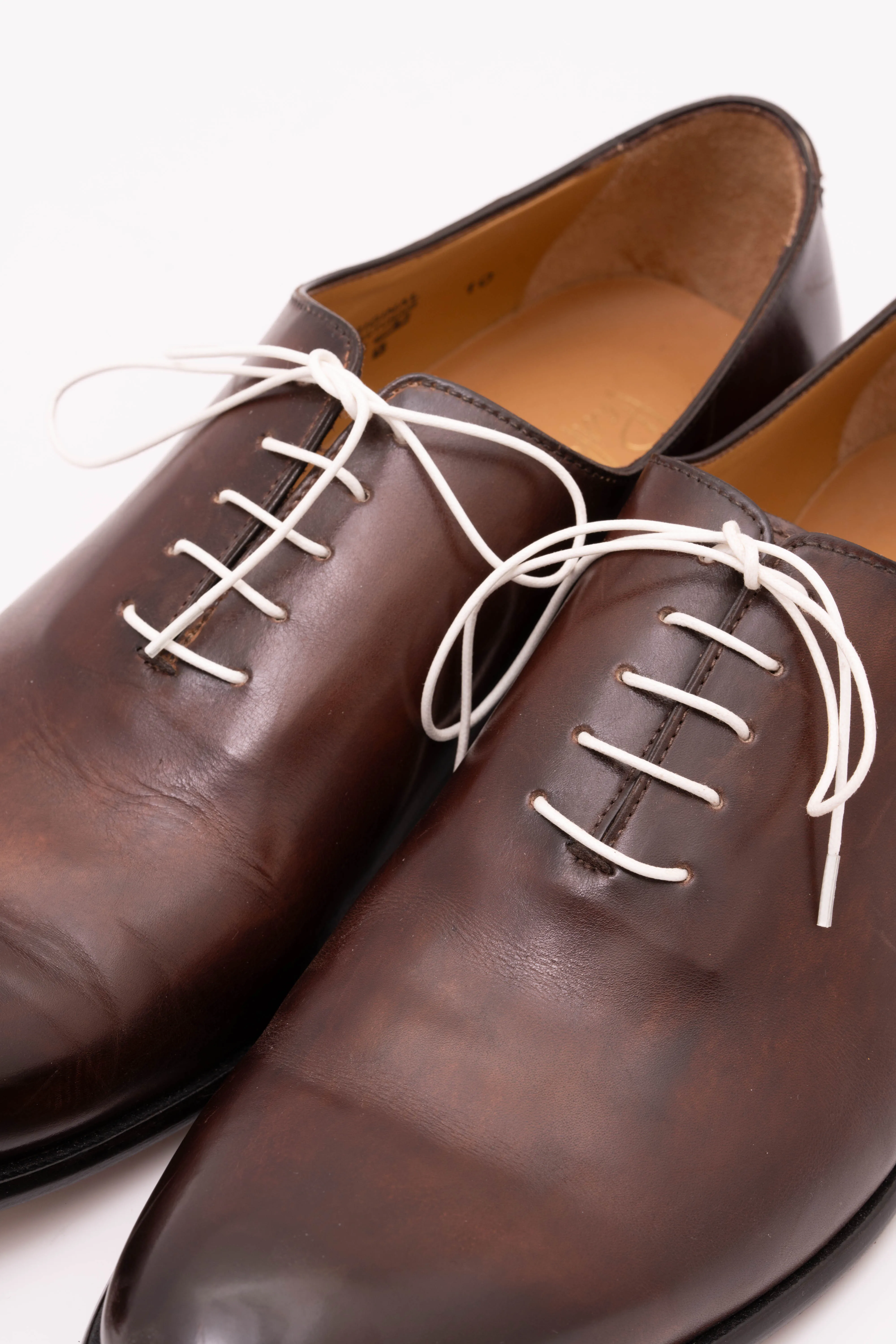 Round White Waxed Cotton Shoelaces