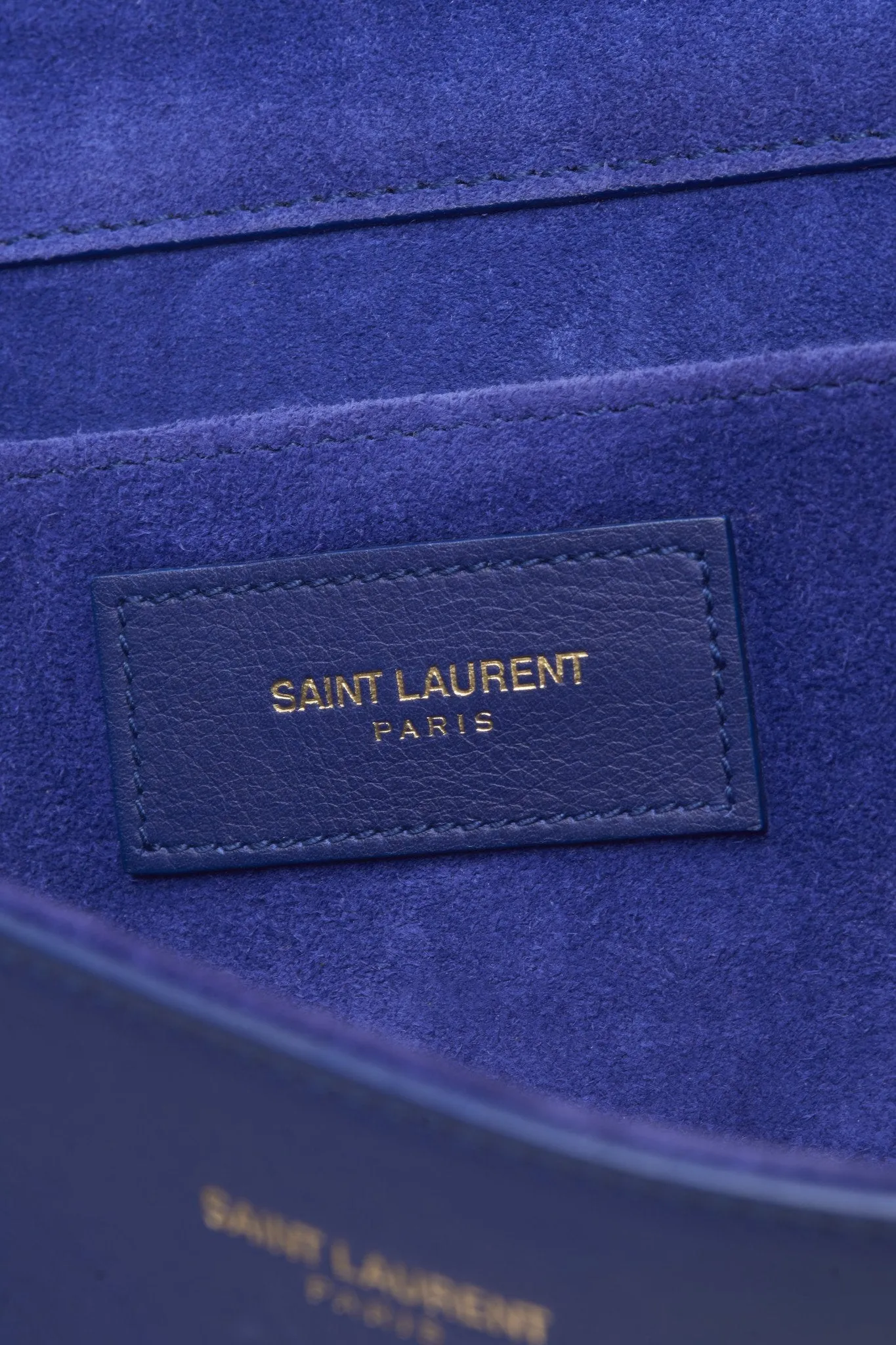 Saint Laurent Royal Blue Y Chyc Clutch