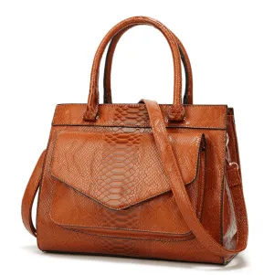 Seasonprestige LuxeGlam Monogram Tote Women Brown Handbags