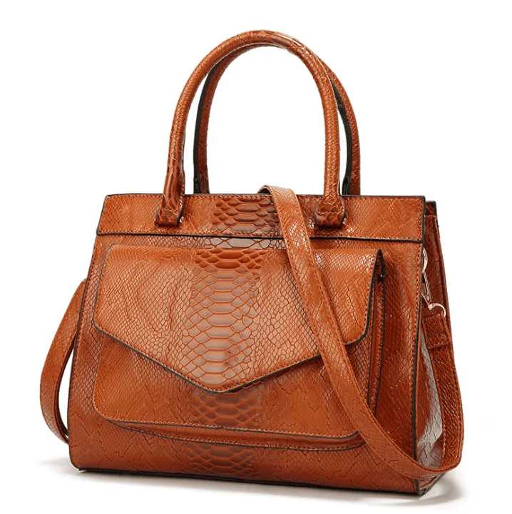 Seasonprestige LuxeGlam Monogram Tote Women Brown Handbags